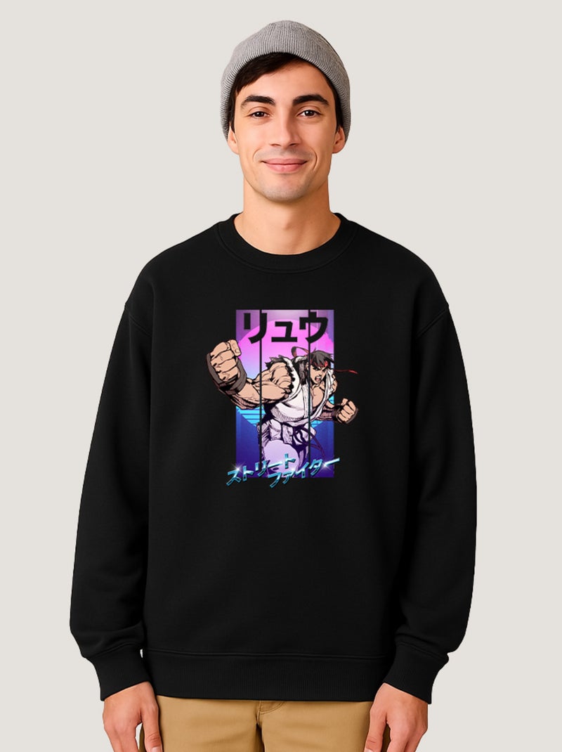 Sweat Homme - STREET FIGHTER 3 Noir - Kiabi