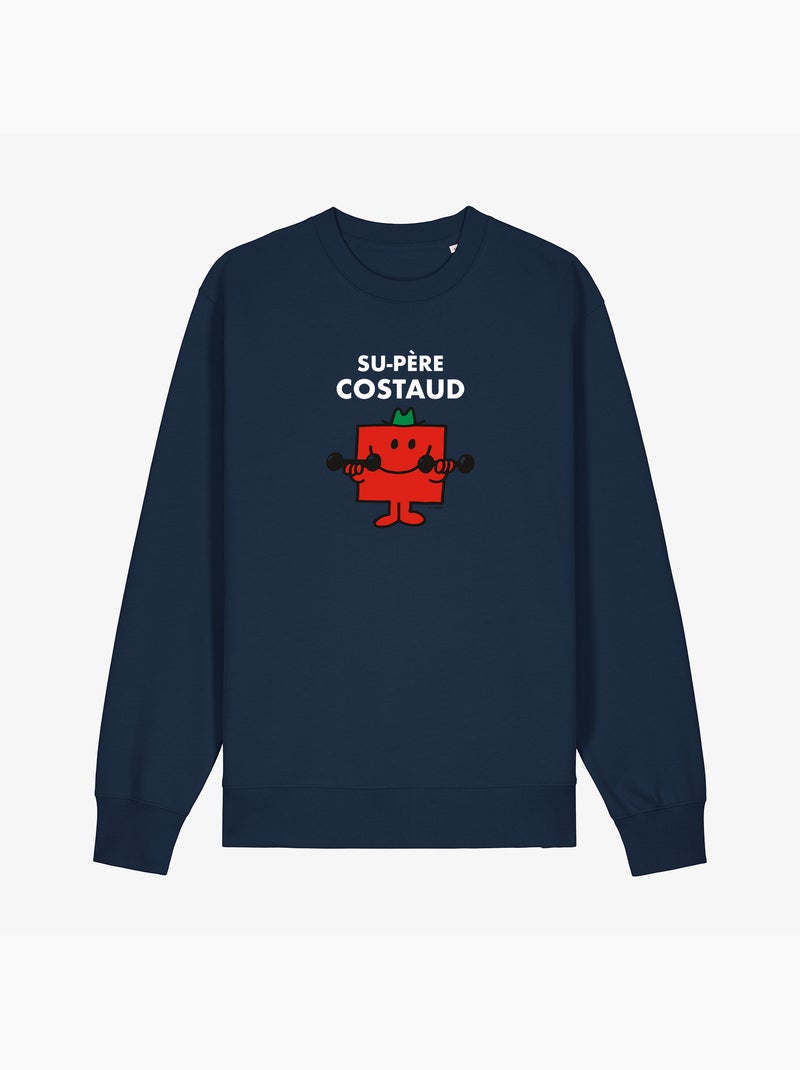 Sweat Homme - SU PERE COSTAUD Bleu marine - Kiabi