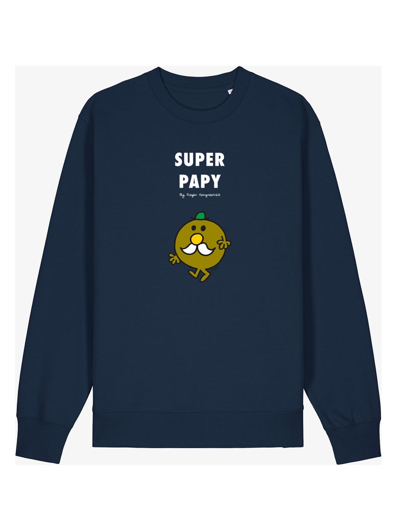 Sweat Homme - SUPER PAPY MRMME Bleu marine - Kiabi
