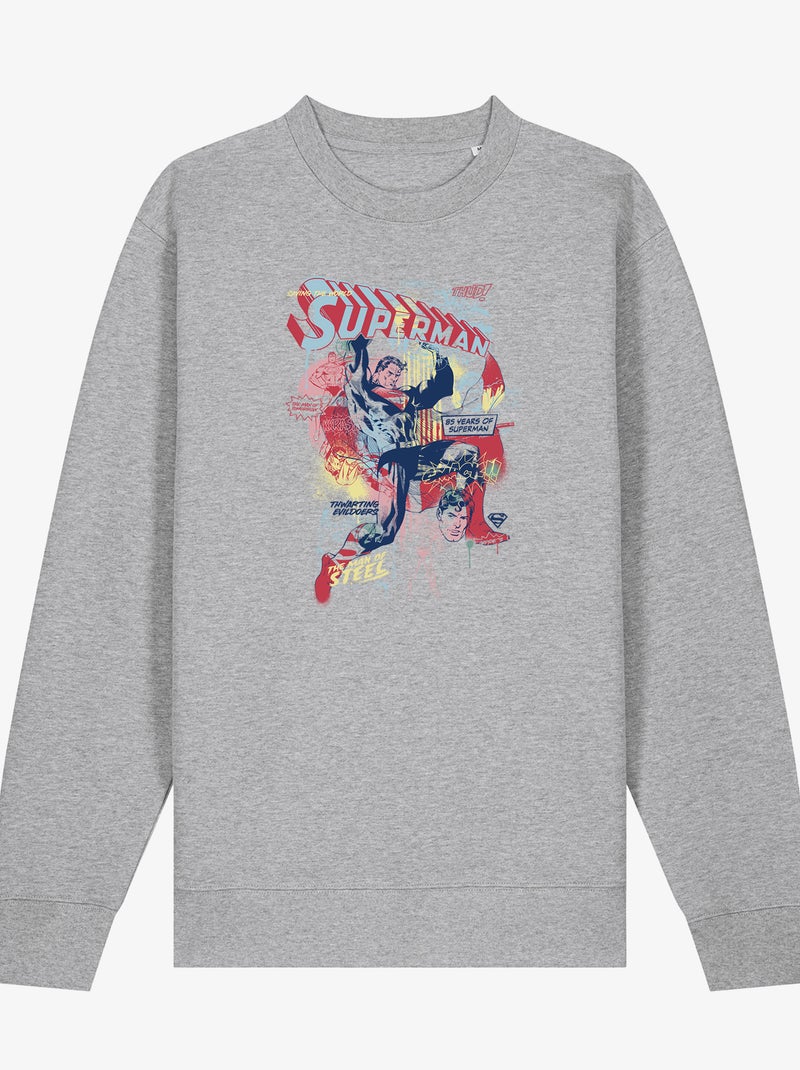 Sweat Homme - SUPERMAN 2 Gris chiné - Kiabi