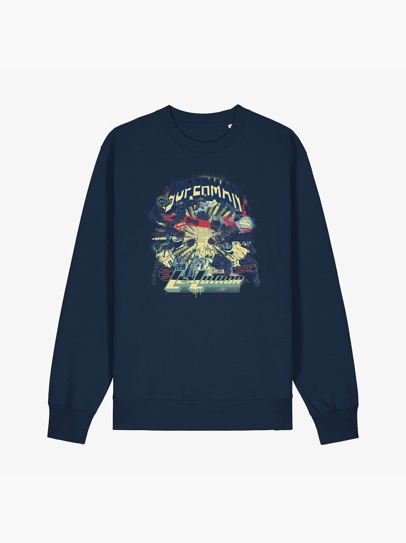 Sweat Homme - SUPERMAN LEX LUTHOR Bleu marine - Kiabi