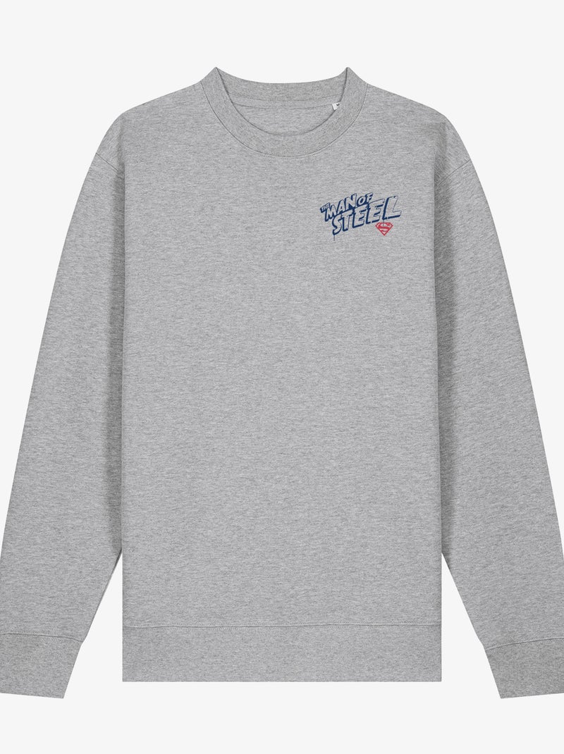 Sweat Homme - SUPERMAN THE MAN OF STEEL CŒUR Gris chiné - Kiabi