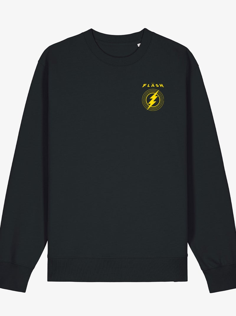 Sweat Homme - THE FLASH LOGO CŒUR Noir - Kiabi