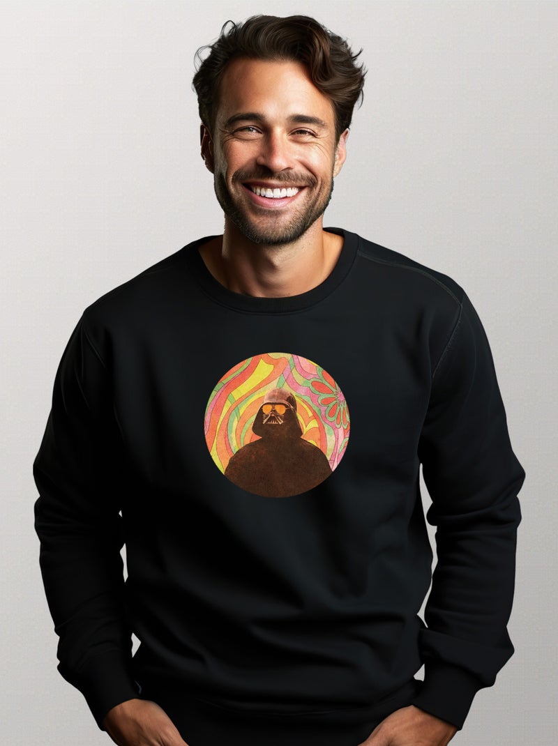 Sweat Homme - THE GROOVY SIDE Noir - Kiabi