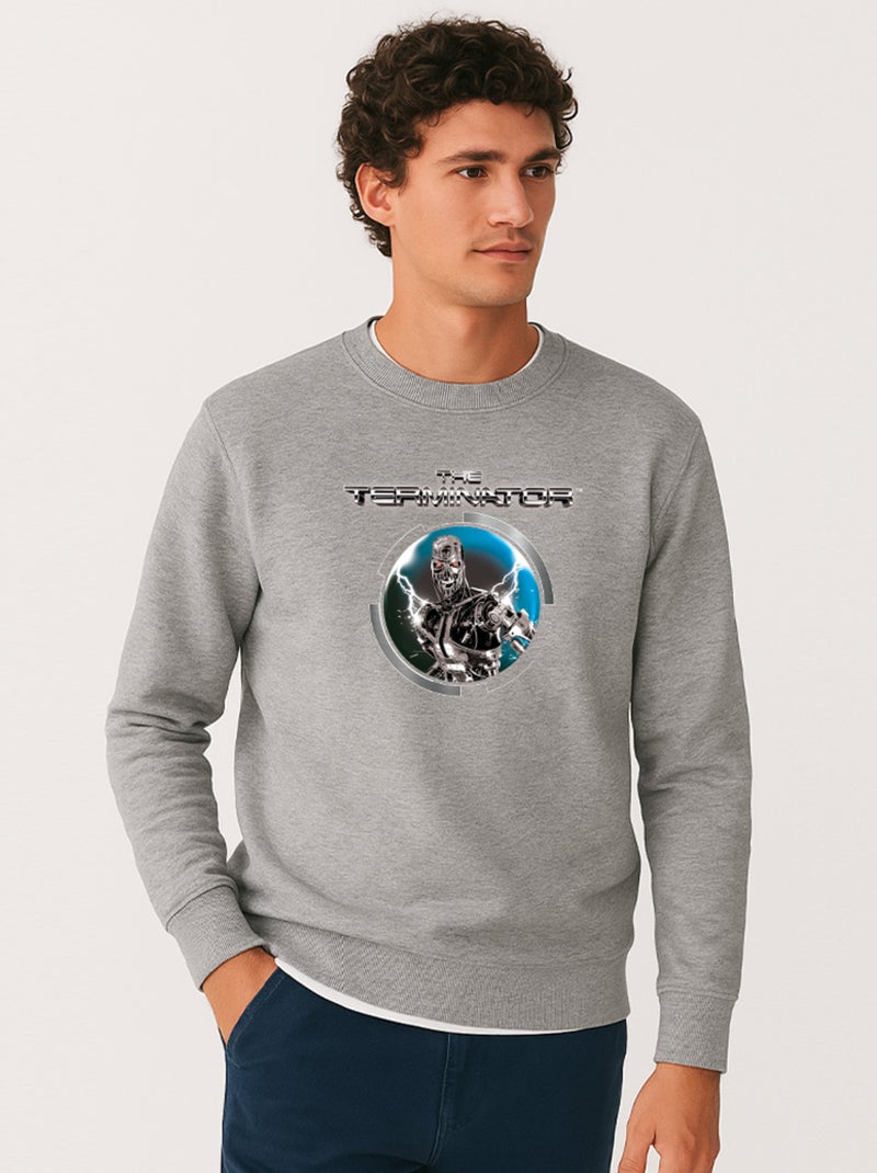 Sweat Homme - THE TERMINATOR Gris chiné - Kiabi