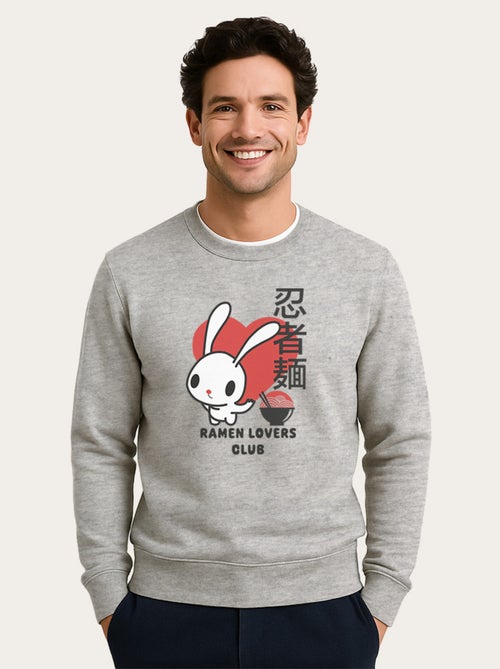 Sweat Homme - TORC RAMEN LOVERS CLUB BUNNY - Kiabi