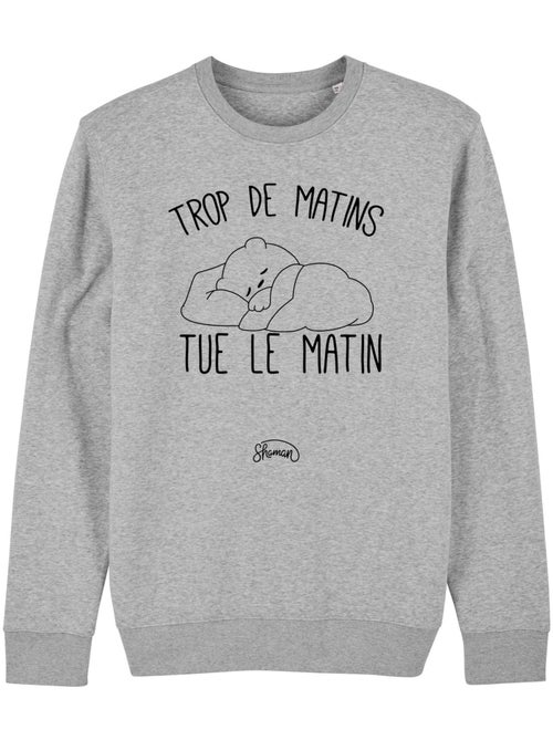 Sweat Homme - TROP DE MATINS TUE LE MATIN - Kiabi