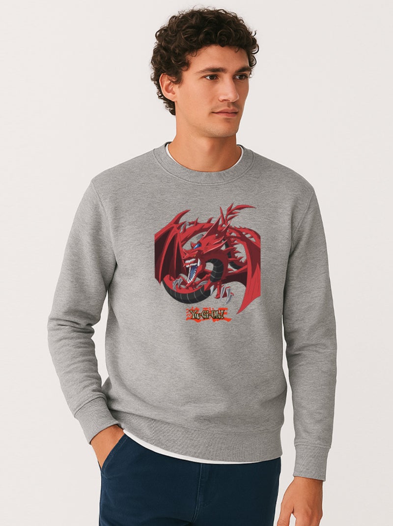 Sweat Homme - YU GI OH 5 Gris chiné - Kiabi
