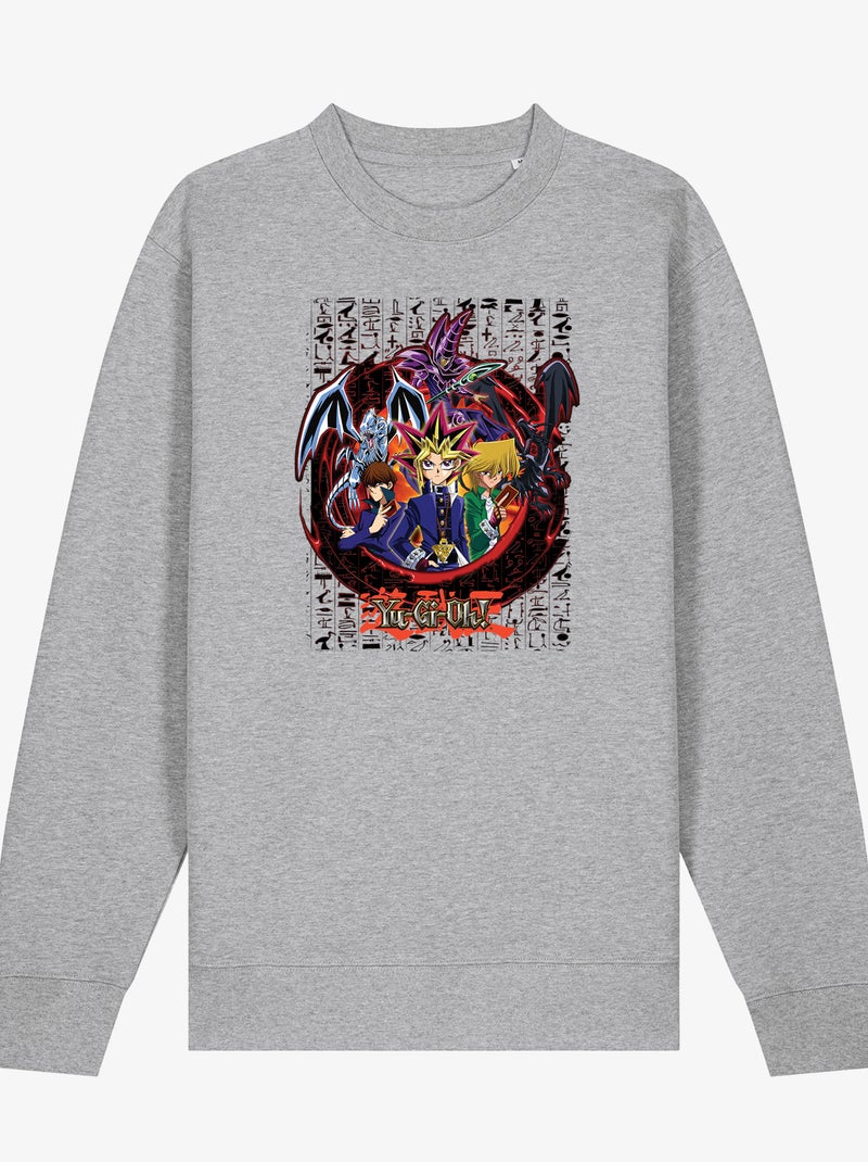 Sweat Homme - YU GI OH 7 Gris chiné - Kiabi