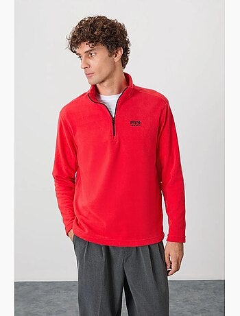 Sweat homme à demi-zip tommy