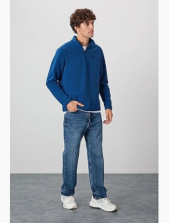 Sweat homme à demi-zip tommy