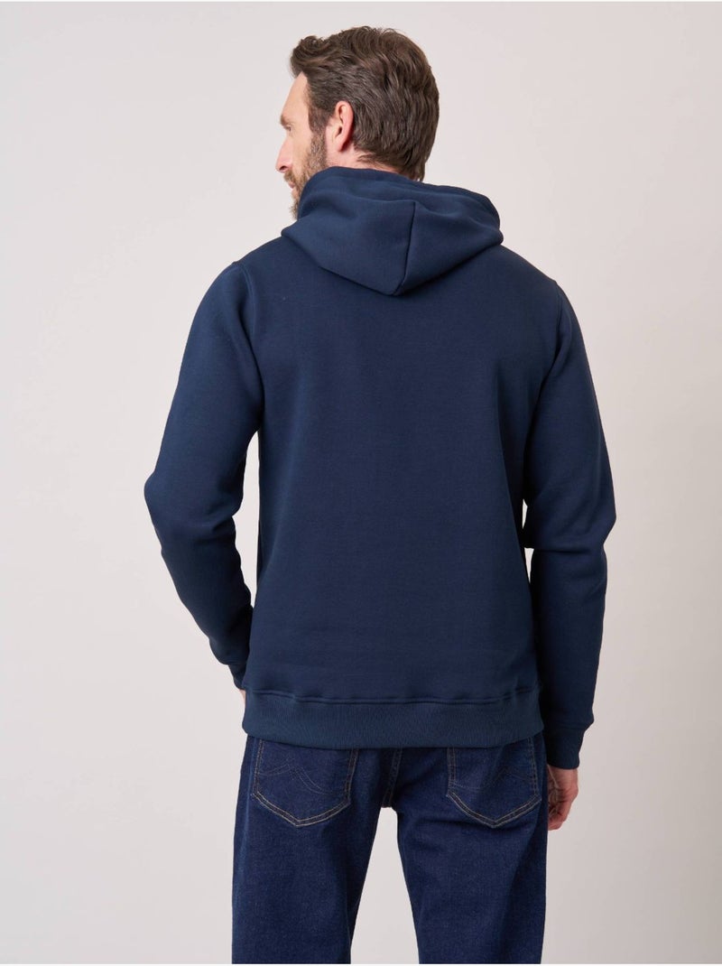 Sweat homme avec imprimé graphique voiture 'deeluxe' Bleu marine - Kiabi