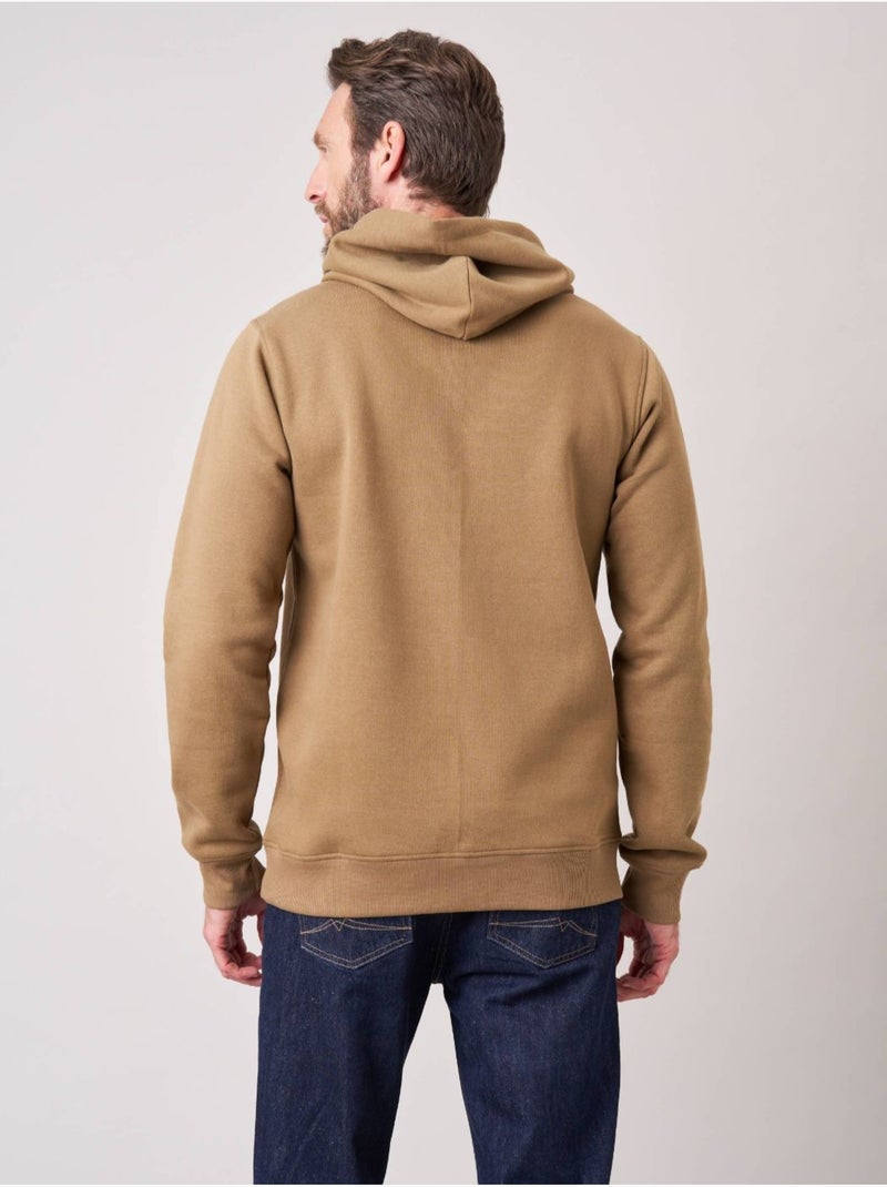 Sweat homme avec imprimé graphique voiture 'deeluxe' Marron cappuccino - Kiabi