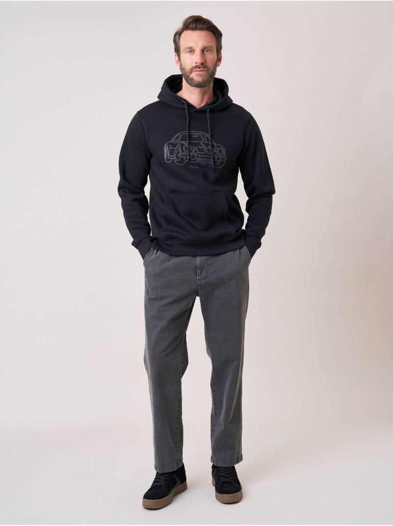 Sweat homme avec imprimé graphique voiture 'deeluxe' Noir - Kiabi