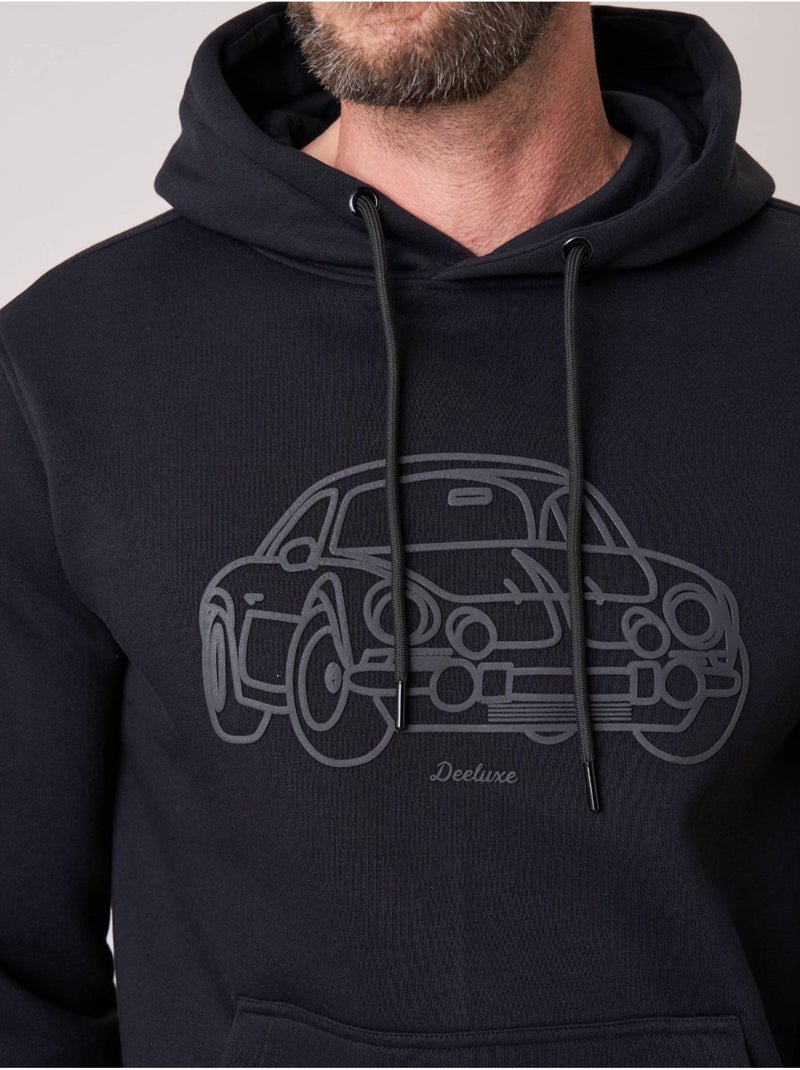 Sweat homme avec imprimé graphique voiture 'deeluxe' Noir - Kiabi