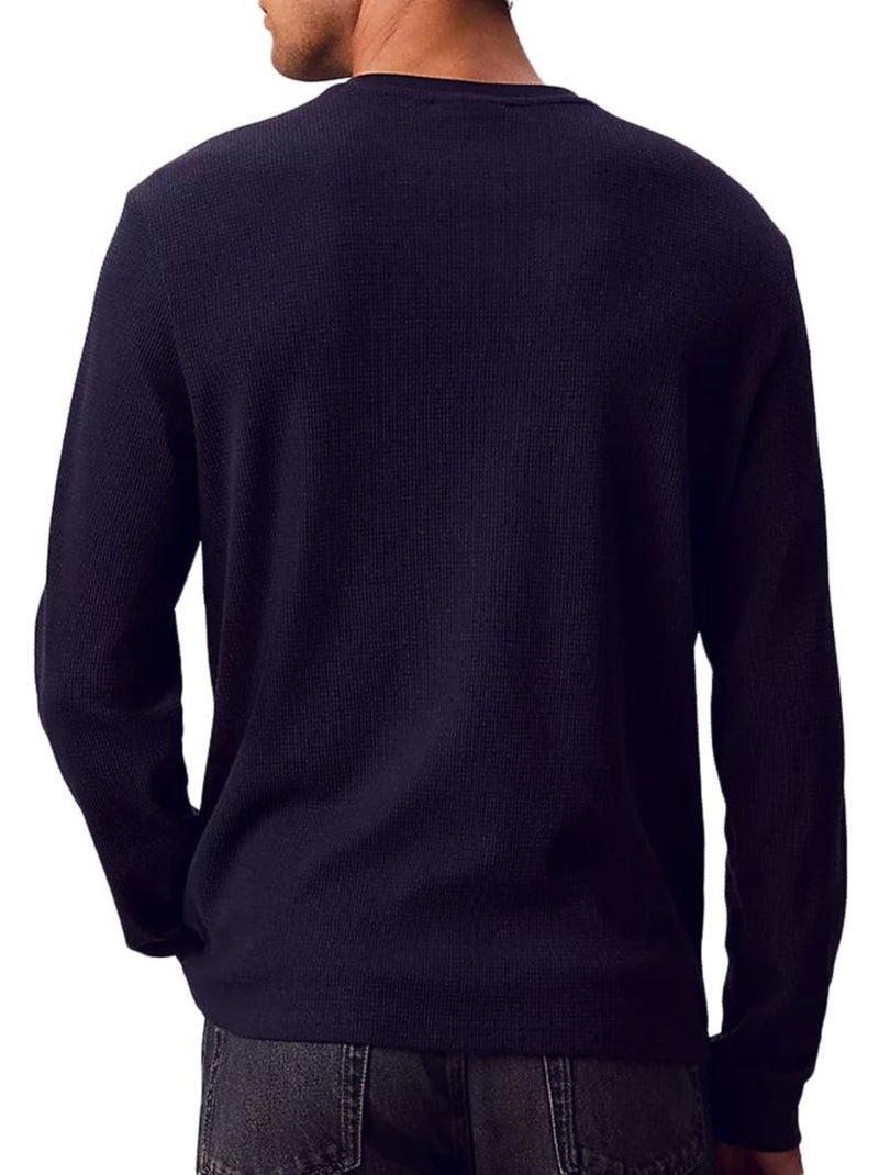 Sweat Homme Calvin Klein Jeans Bleu marine - Kiabi