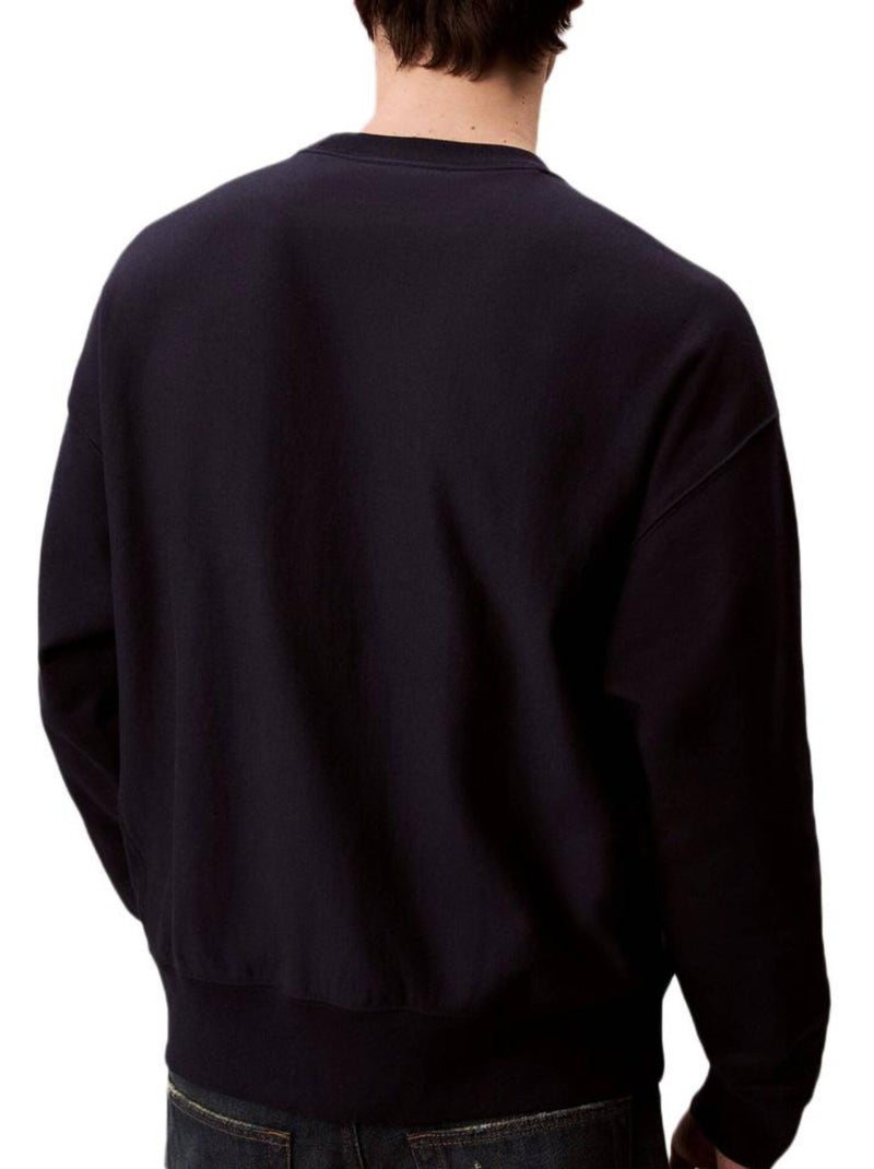 Sweat Homme Calvin Klein Jeans Bleu marine - Kiabi