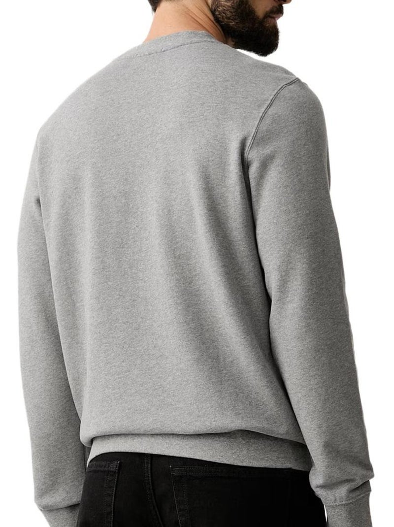 Sweat homme calvin klein jeans Gris Argenté - Kiabi