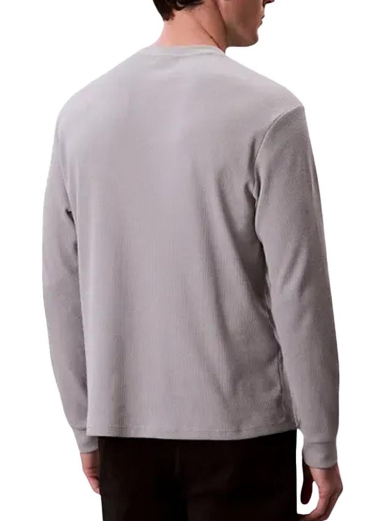Sweat Homme Calvin Klein Jeans Gris Argenté - Kiabi