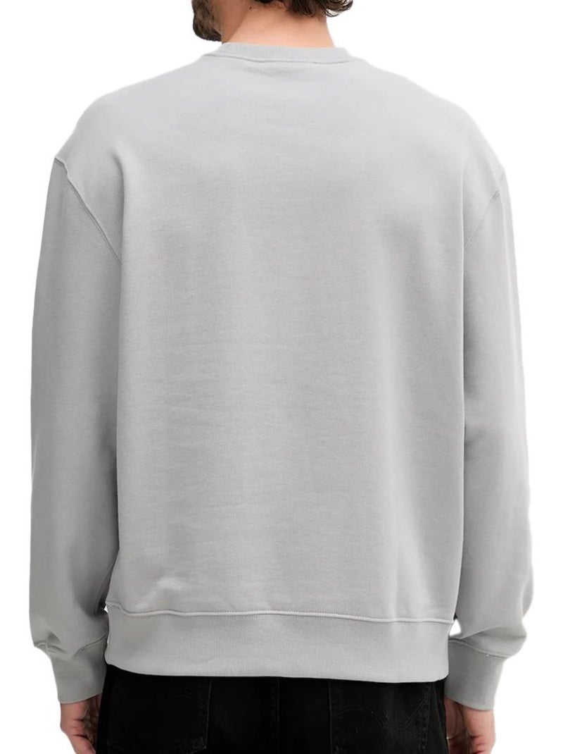 Sweat Homme Calvin Klein Jeans Gris Argenté - Kiabi