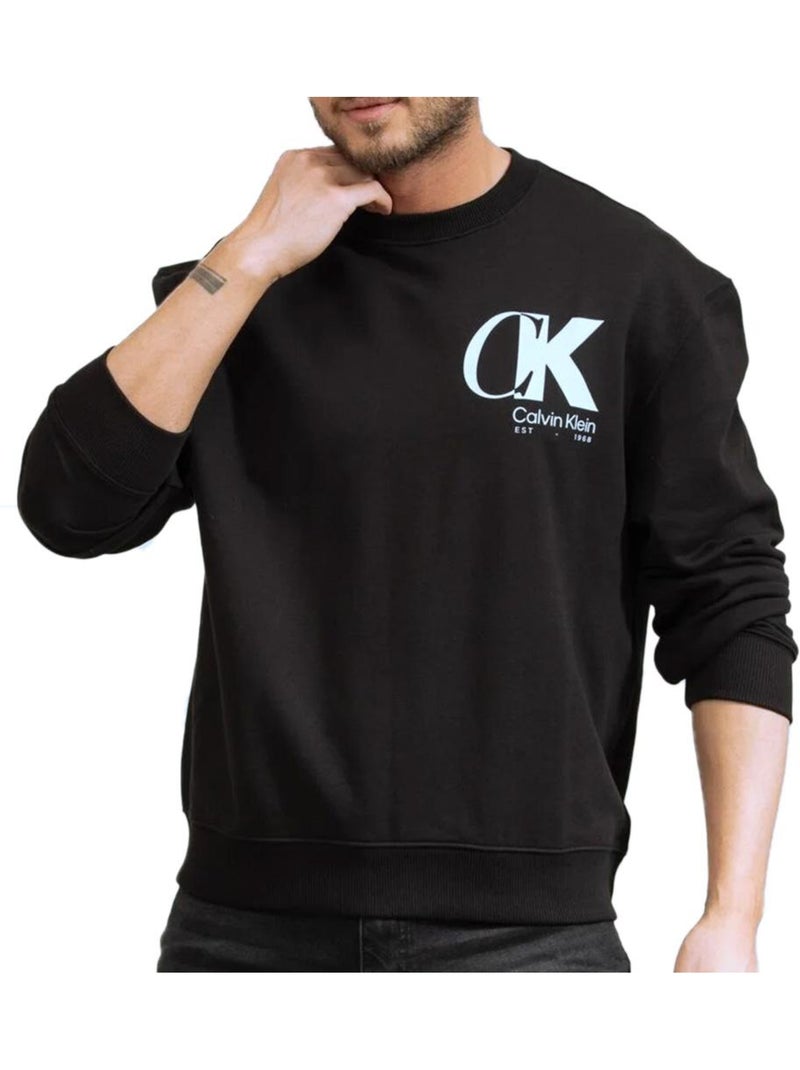 Sweat Homme Calvin Klein Jeans Noir - Kiabi