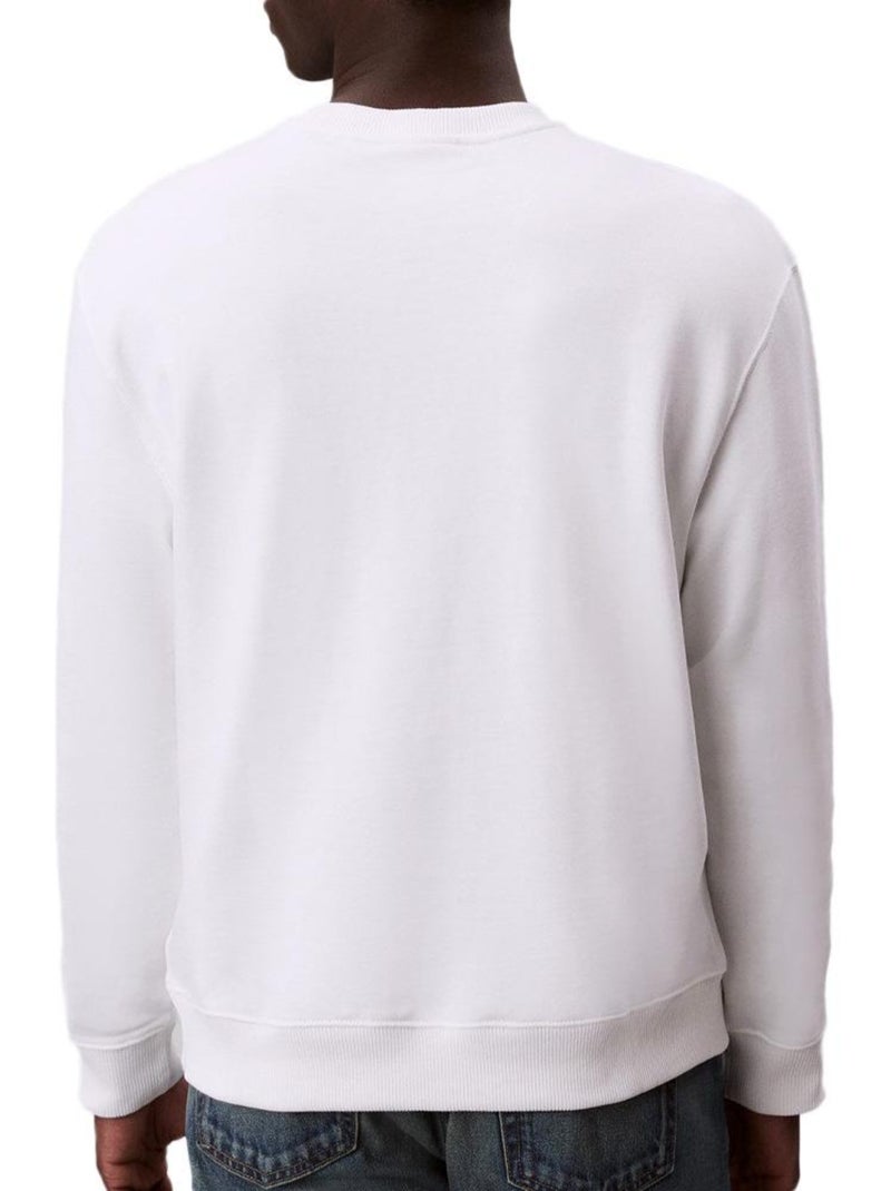 Sweat  Homme Calvin Klein Jeans Terry Blanc - Kiabi