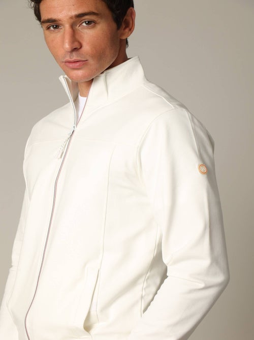 Sweat homme coupe classique avec col montant zippé 'Deeluxe' - Kiabi