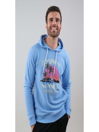Sweat homme en coton à capuche 'Deeluxe'