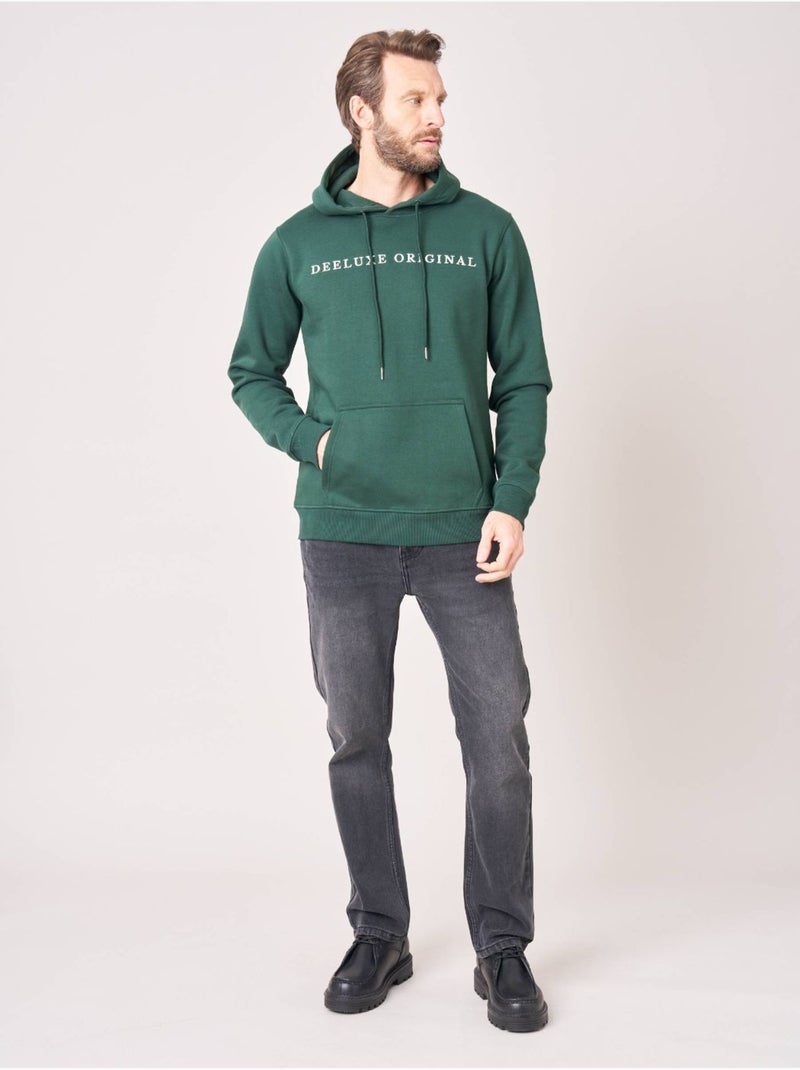 Sweat homme en coton mélangé 'deeluxe' Bleu canard - Kiabi