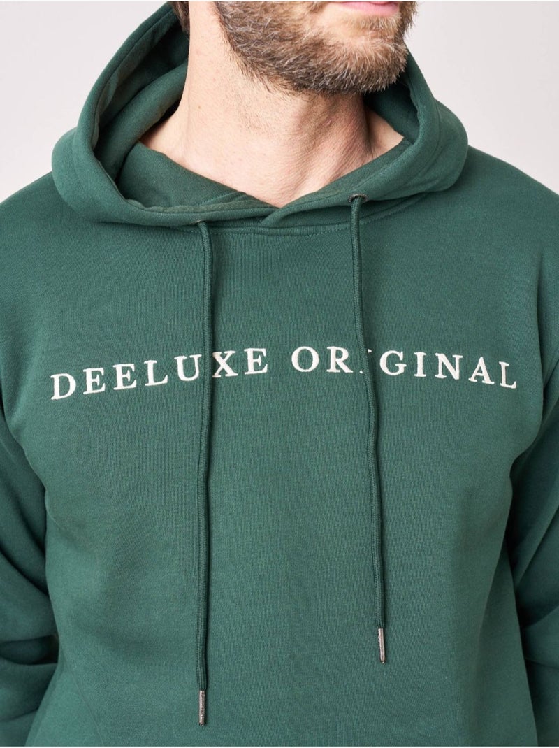 Sweat homme en coton mélangé 'deeluxe' Bleu canard - Kiabi