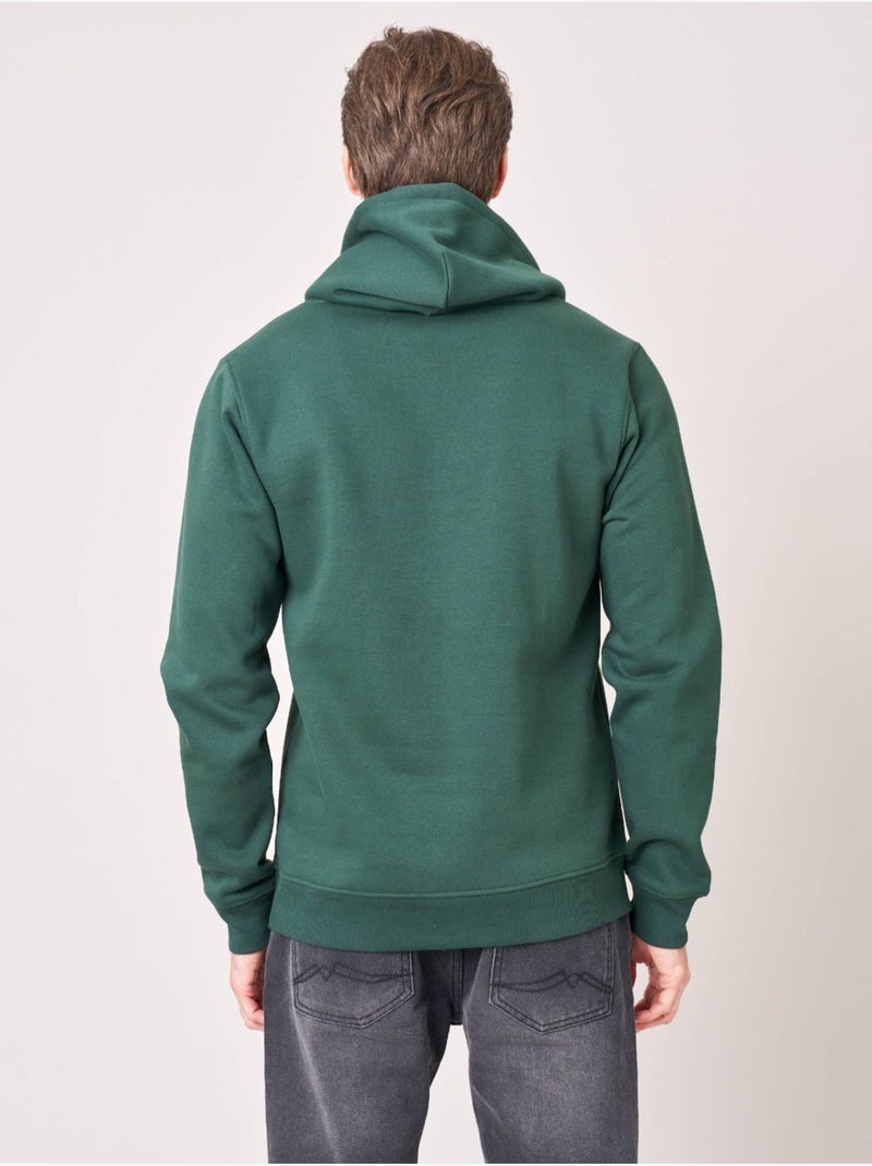 Sweat homme en coton mélangé 'deeluxe' Bleu canard - Kiabi