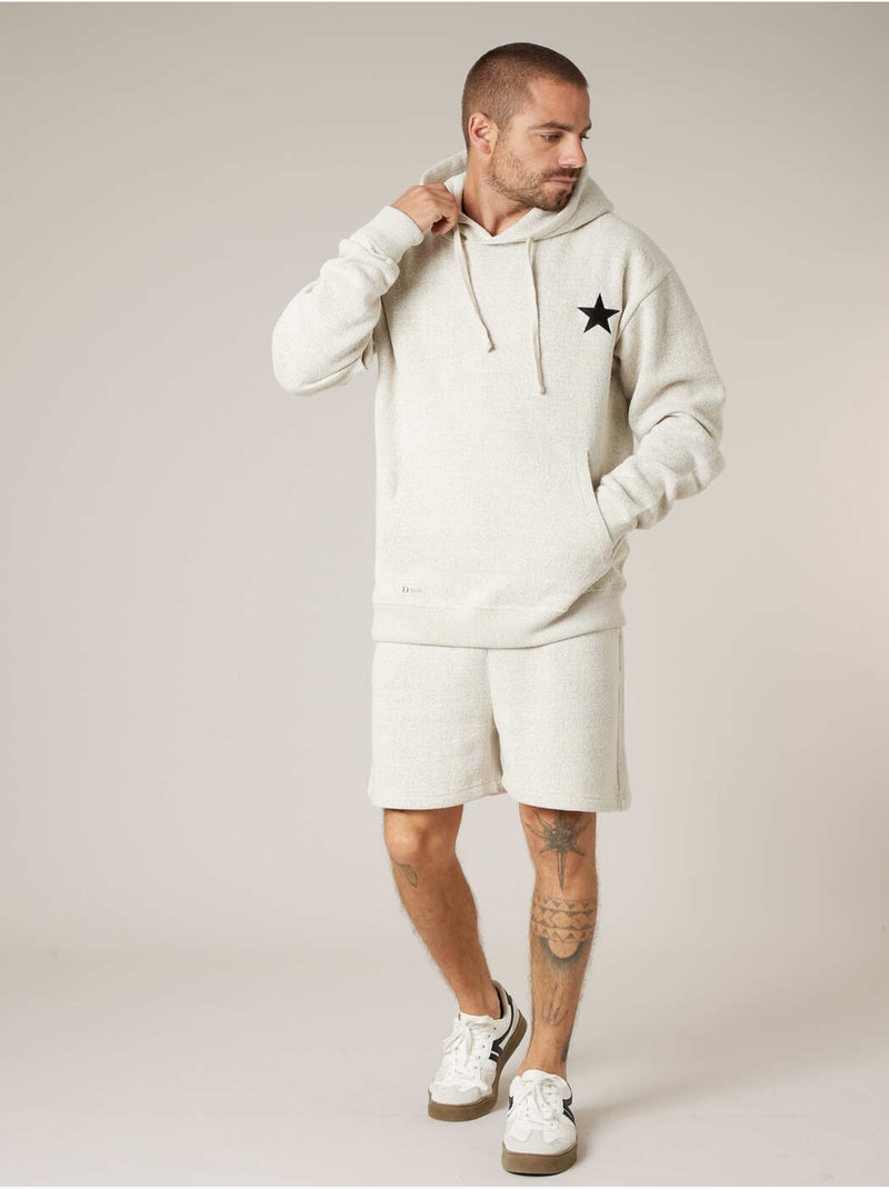 Sweat homme en coton mélangé 'Deeluxe' Ecru - Kiabi