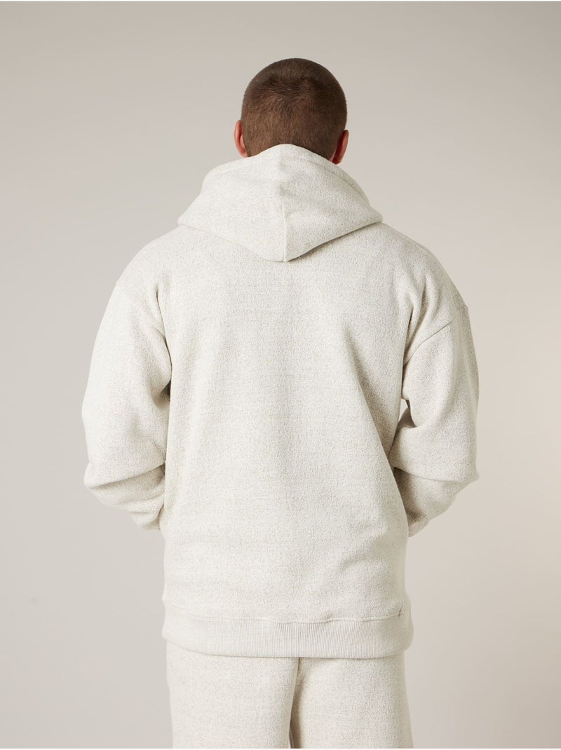 Sweat homme en coton mélangé 'Deeluxe' Ecru - Kiabi