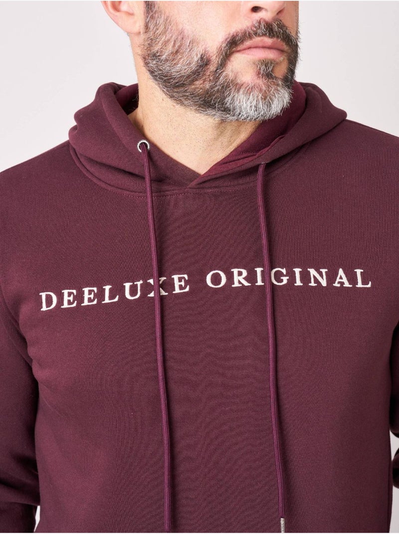 Sweat homme en coton mélangé 'deeluxe' Violet foncé - Kiabi