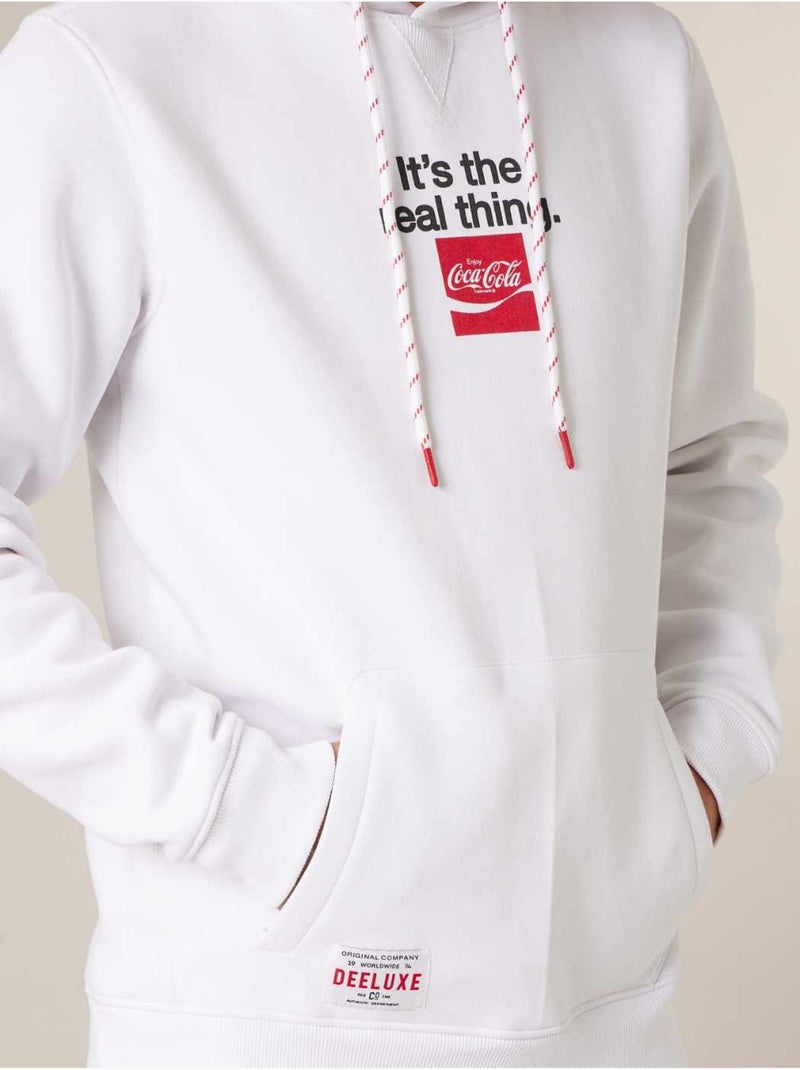 Sweat homme en coton mélangé DEELUXE X coca-COLA 'Deeluxe' Blanc - Kiabi