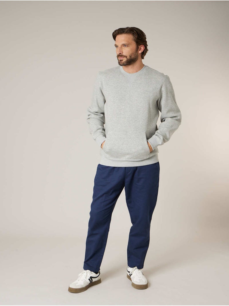 Sweat homme en coton molletoné

 'Deeluxe' Gris clair - Kiabi