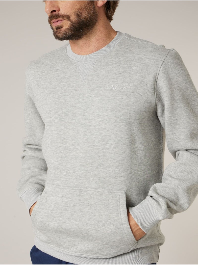 Sweat homme en coton molletoné

 'Deeluxe' Gris clair - Kiabi