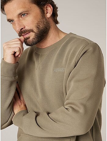 Sweat homme en coton molletoné 'deeluxe'