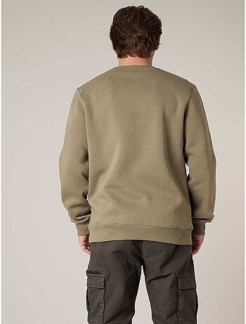 Sweat homme en coton molletoné 'deeluxe'