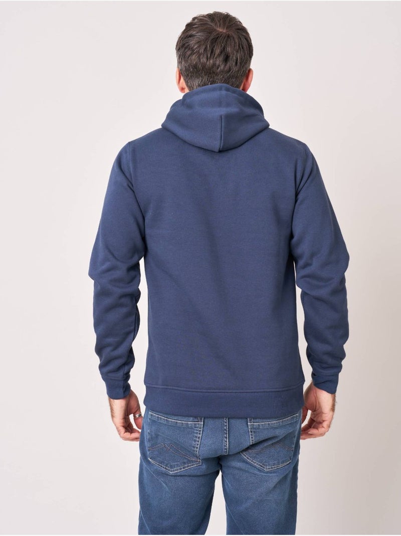 Sweat homme en molleton uni 'Deeluxe' Bleu marine - Kiabi