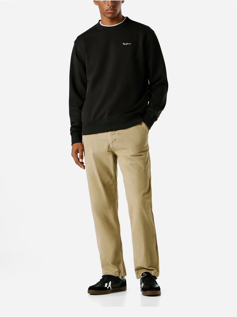 Sweat  Homme Pepe jeans Griffin Crew Noir - Kiabi