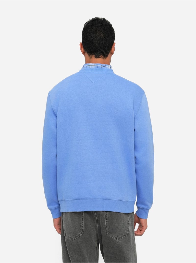 Sweat  Homme Tommy Hilfiger Reg Flag Crew Bleu - Kiabi
