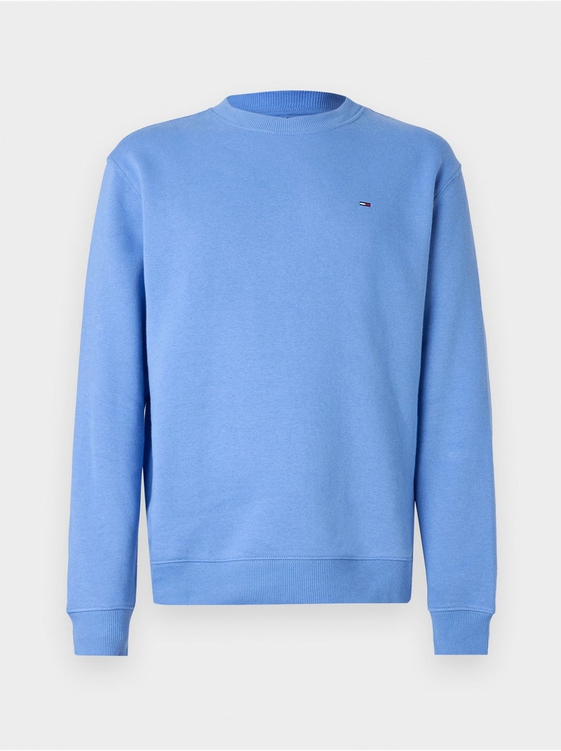 Sweat  Homme Tommy Hilfiger Reg Flag Crew Bleu - Kiabi