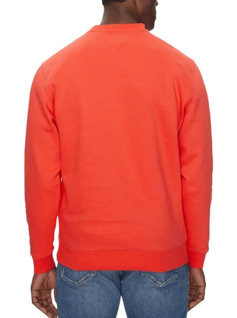 Sweat  Homme Tommy Hilfiger Reg Flag Crew Orange - Kiabi