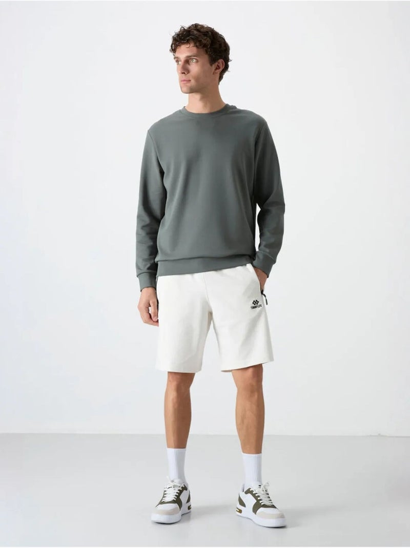 Sweat homme uni à col rond tommy Bleu nuit - Kiabi