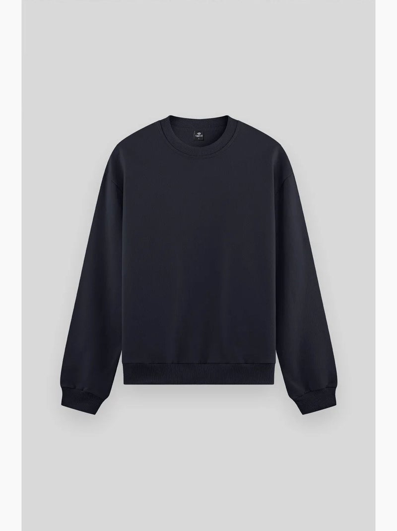 Sweat homme uni à col rond tommy Bleu nuit - Kiabi