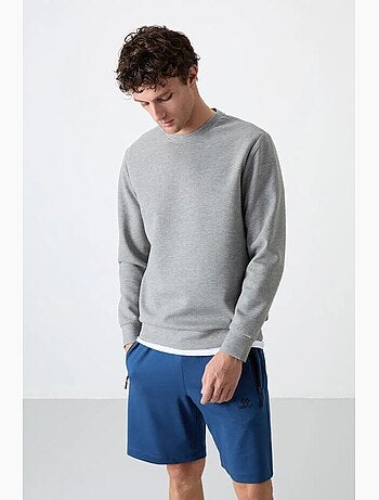 Sweat homme uni à col rond tommy