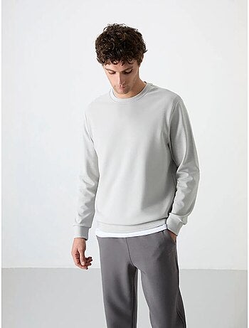 Sweat homme uni à col rond tommy