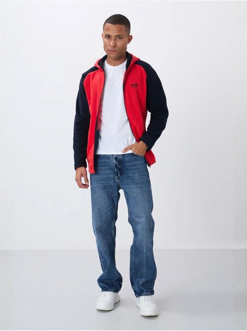 Sweat homme zippé à capuche en peluche tommy - Kiabi Sweat homme zippé à capuche en peluche tommy - Kiabi