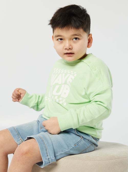 Sweat imprimé - collection facile à enfiler - Kiabi